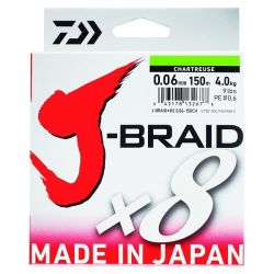 Daiwa J Braid X 8, rounded 8 strands multifiber for lure casting